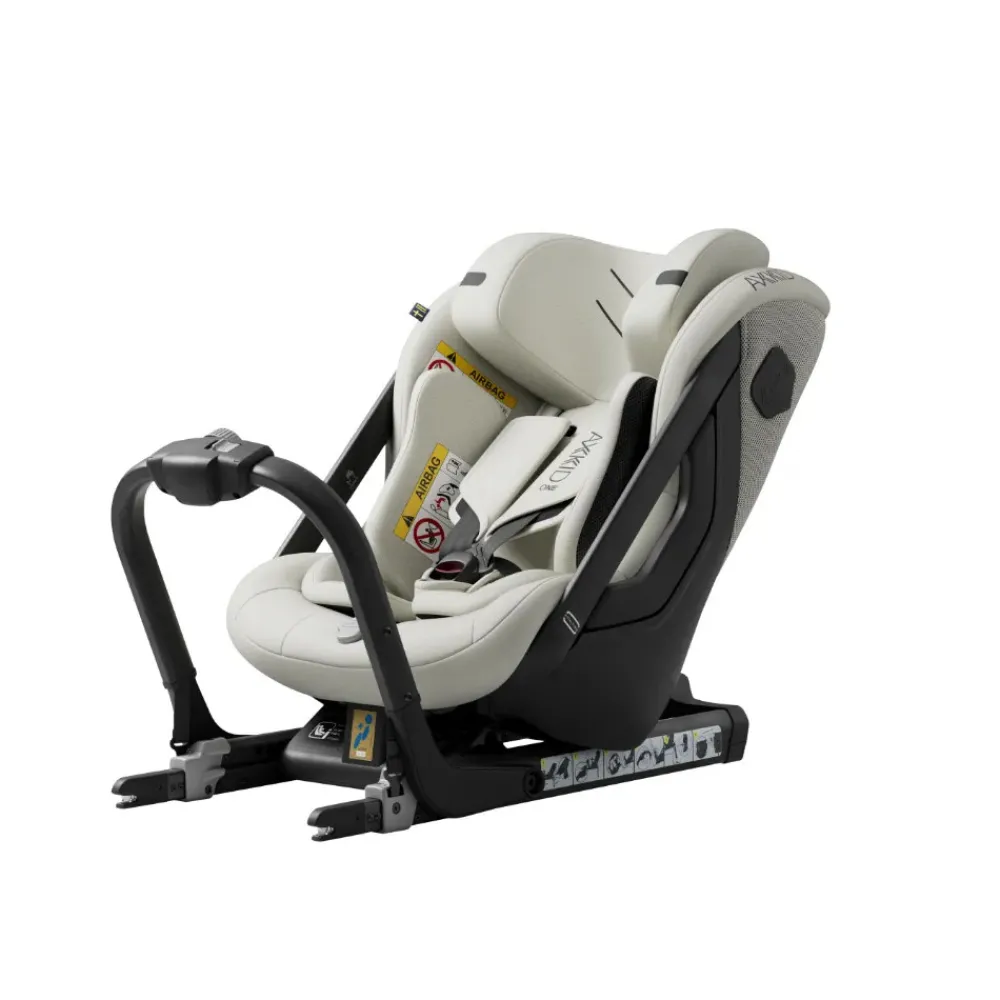AXKID ONE 3 Beachgrass Beige- Autostole 61-105 Cm (3 Mdr.-4 År)