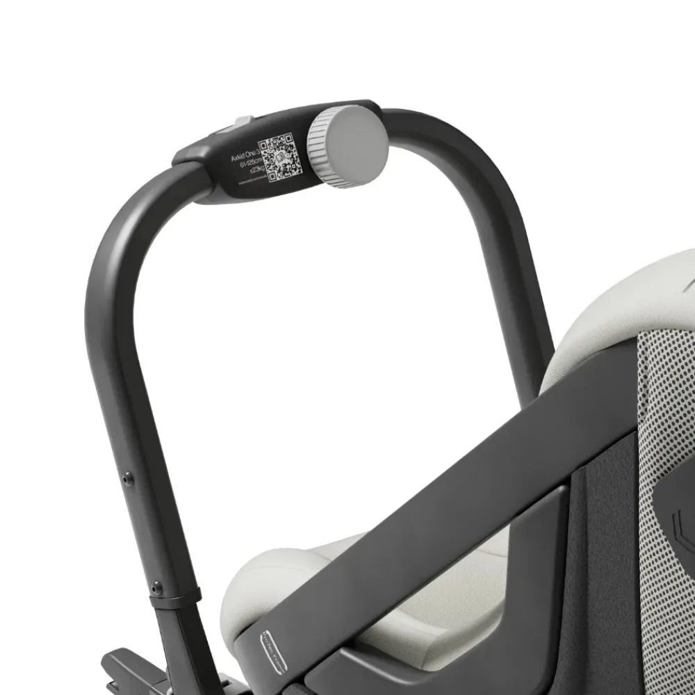 AXKID ONE 3 Beachgrass Beige- Autostole 61-105 Cm (3 Mdr.-4 År)