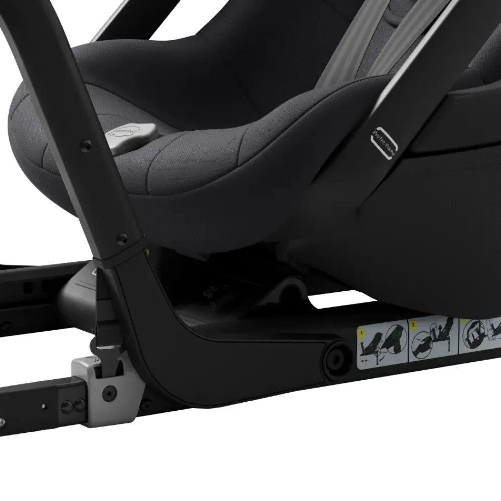 AXKID ONE+ 3 Coastal Storm Black- Autostole 40-125 Cm (0-6 År)