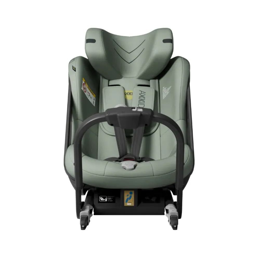 AXKID ONE+ 3 Nordic Bloom Green- Autostole 40-125 Cm (0-6 År)