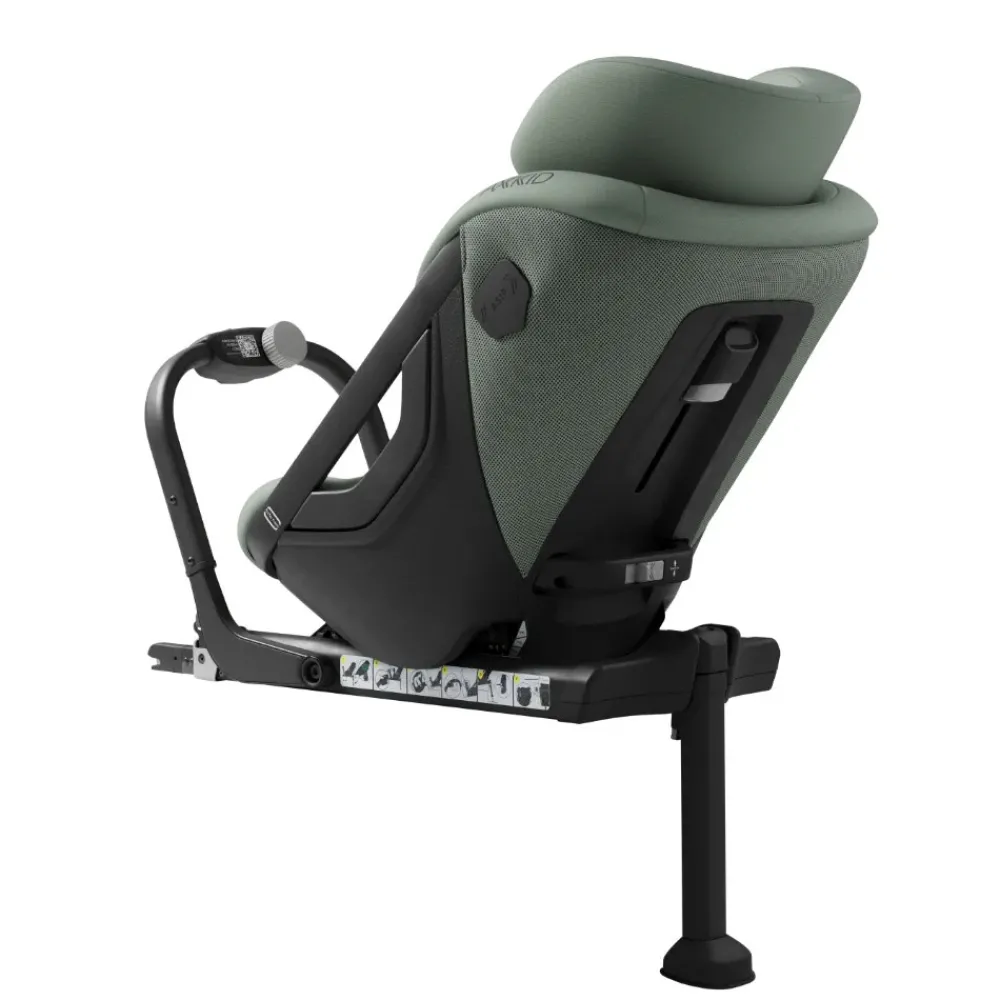 AXKID ONE 3 Nordic Bloom Green- Autostole 61-105 Cm (3 Mdr.-4 År)