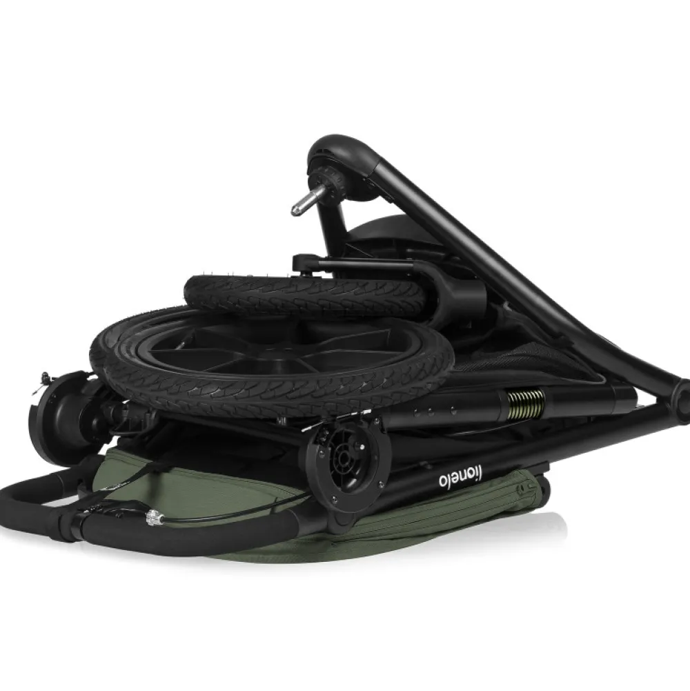 Lionelo Azura - green forest- Klapvogne Med Flade Sæder