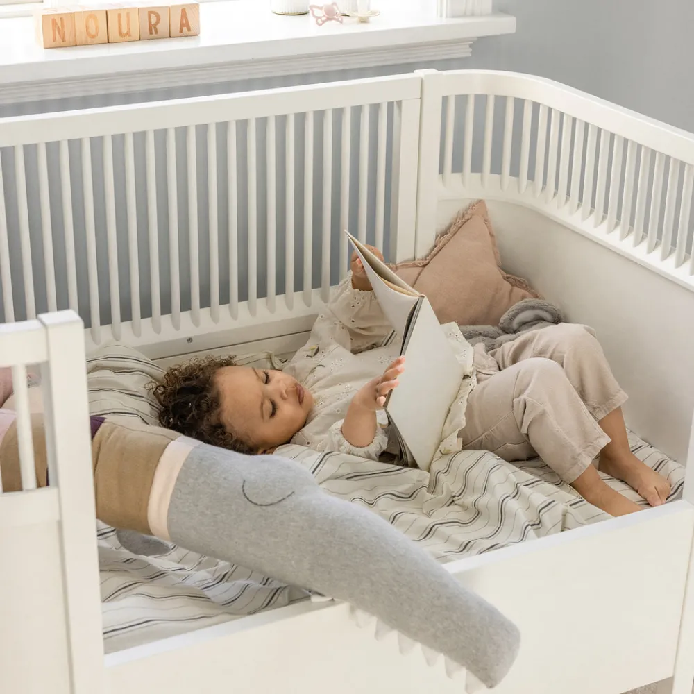 Sebra Baby & Jr. seng - classic white - FSC®-Børn Tremmesenge