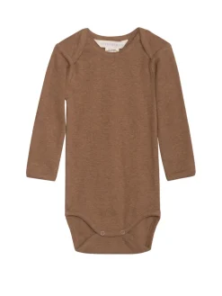 Serendipity Organics Baby Body - Almond- Bodystocking Langærmet