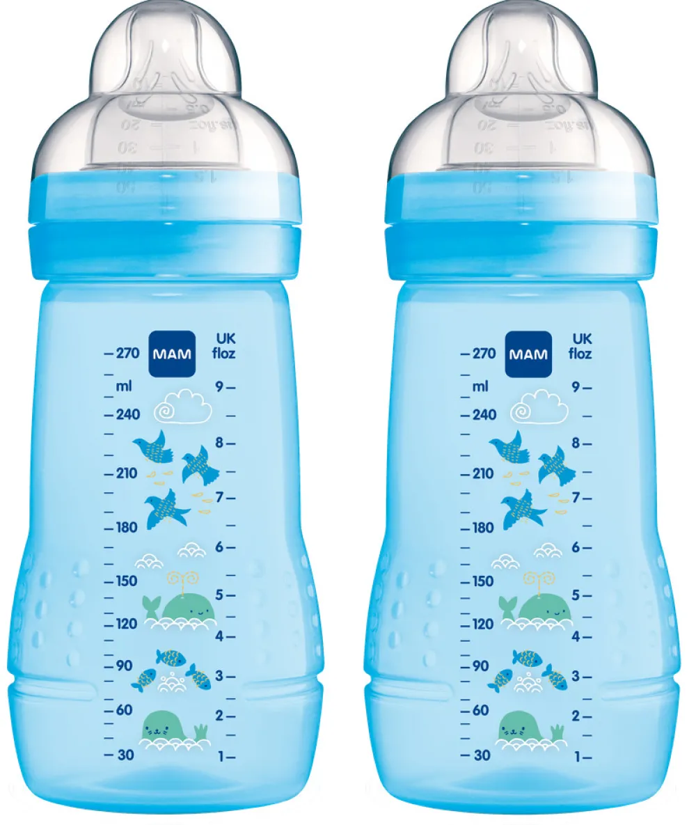 MAM Baby Bottle 270 Ml, 2-Pak- Sutteflasker
