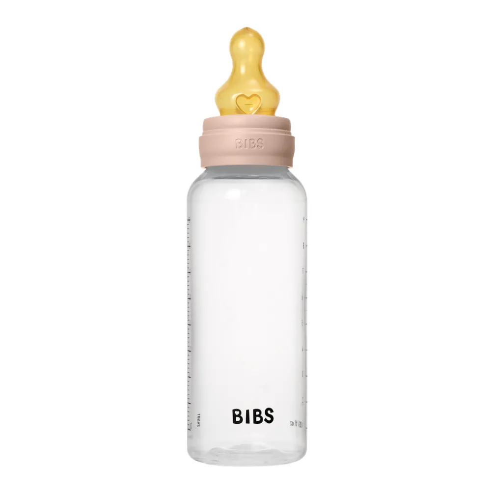 BIBS Baby Bottle Latex 1 pack 270 ml Blush- Sutteflasker