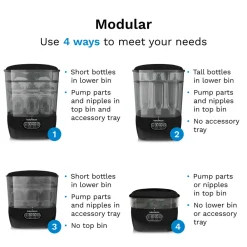 Baby Brezza Sterilizer Dryer Advanced Black- Tilberedning & Rengøring