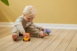 Scandinavian Baby Products Baby legetøjsbil - løve med konfetti- Legetøjsbiler