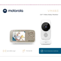 MOTOROLA Baby Monitor VM483 Video- Babyalarmer
