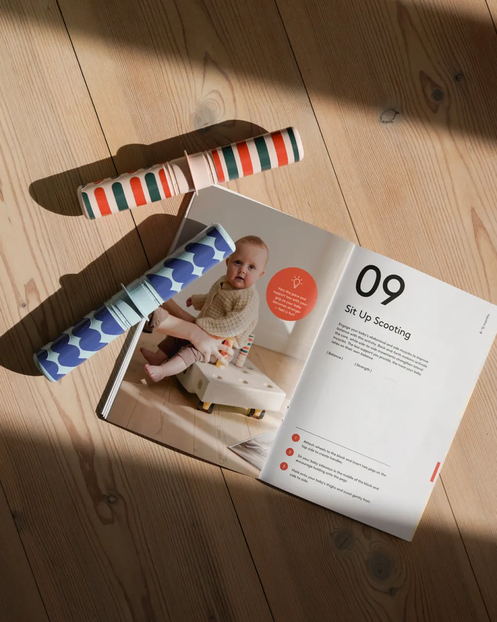 MODU Baby Motoriksæt - Deep Blue / Sky Blue- Store Byggesæt|Tumlemøbler