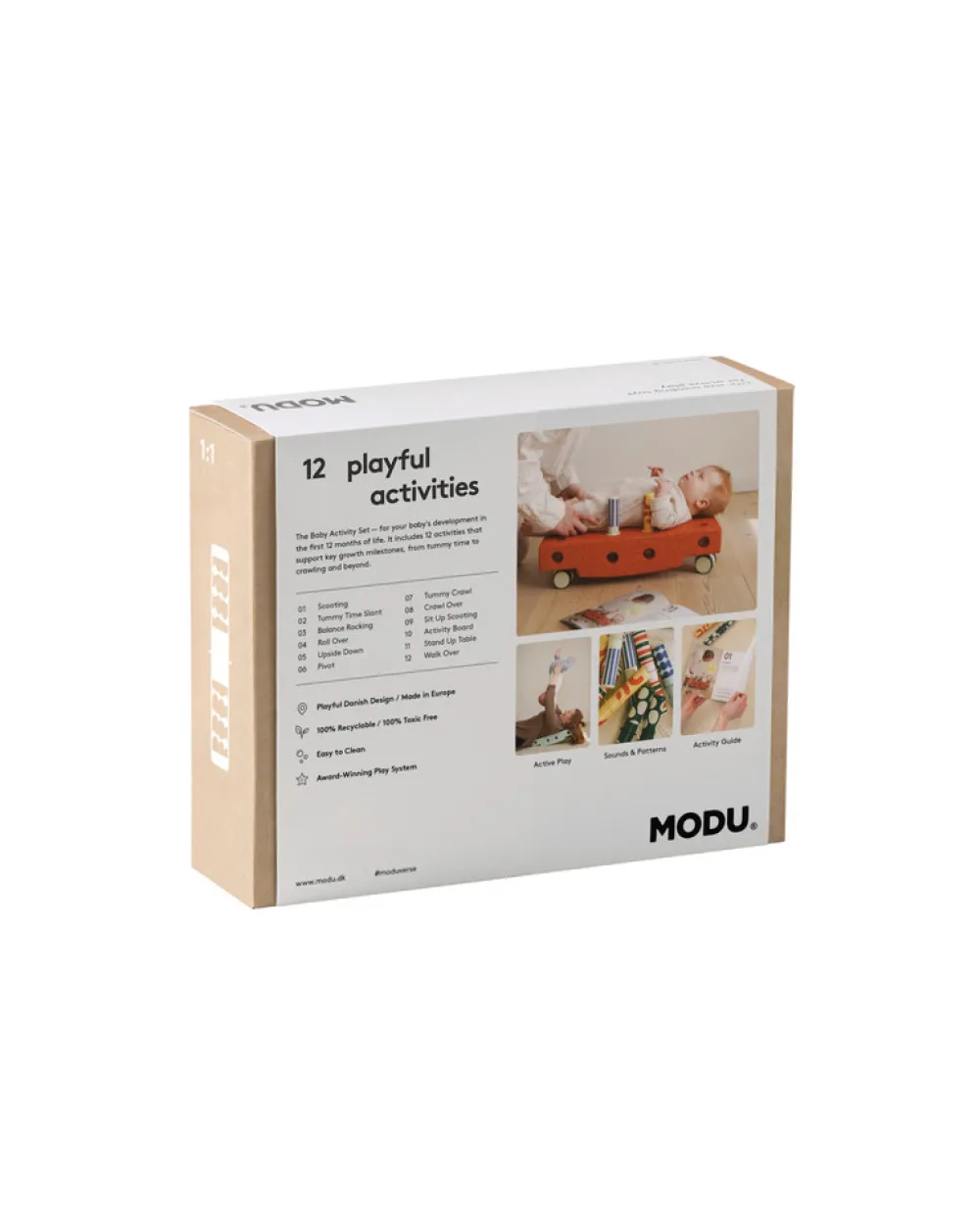 MODU Baby Motoriksæt - Deep Blue / Sky Blue- Store Byggesæt|Tumlemøbler