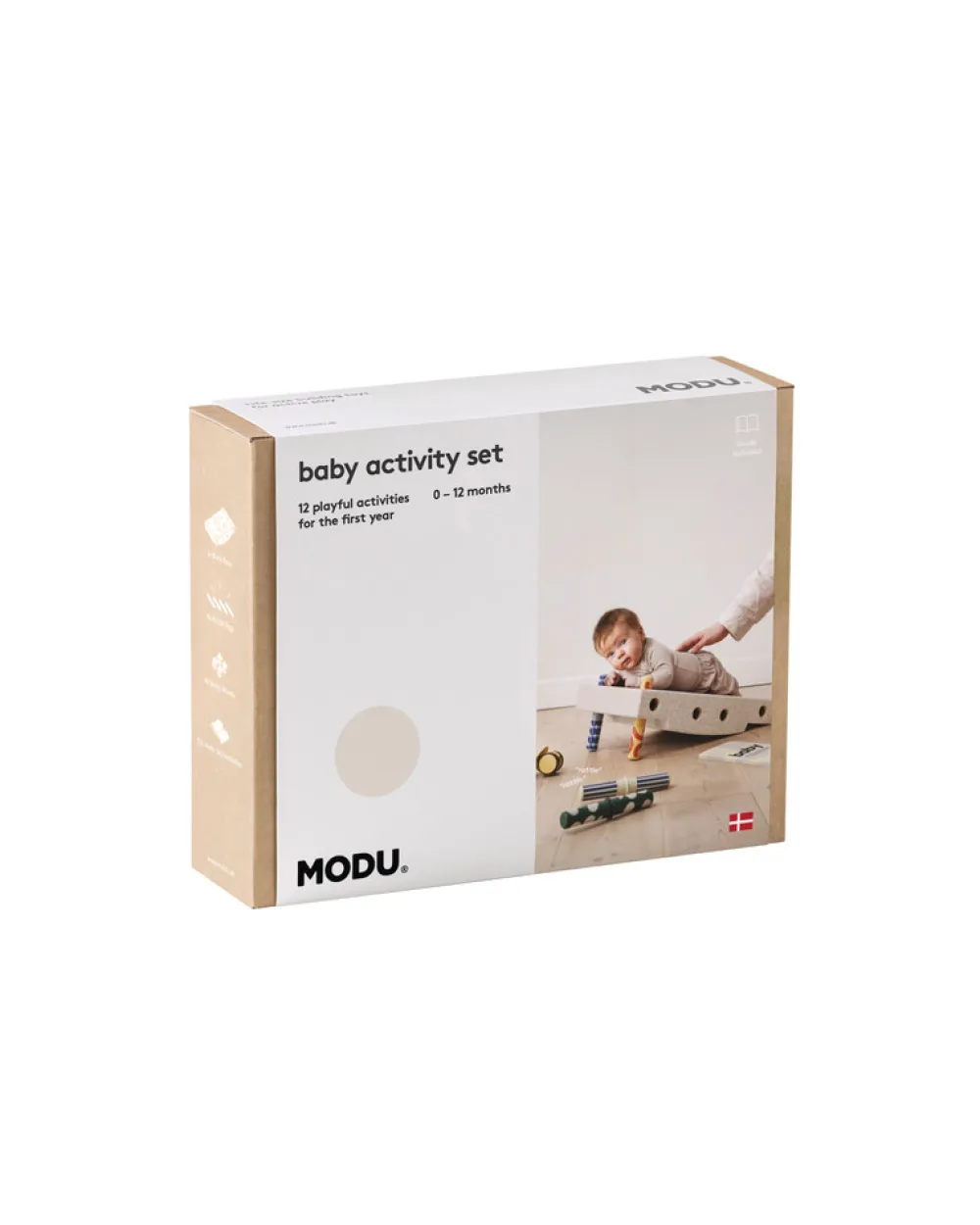 MODU Baby Motoriksæt - Sand Grey / Honey Yellow- Store Byggesæt|Tumlemøbler