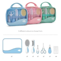 Nuvita Baby pleje sæt - pink- Plejeartikler Til Baby