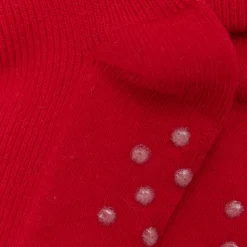 BeKids Baby rib sok m. ABS - Red- Skridsikre Strømper|Strømper