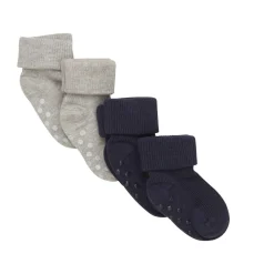 BeKids Baby rib strømpe m. ABS (4-pak) - 778- Strømper|Multipack