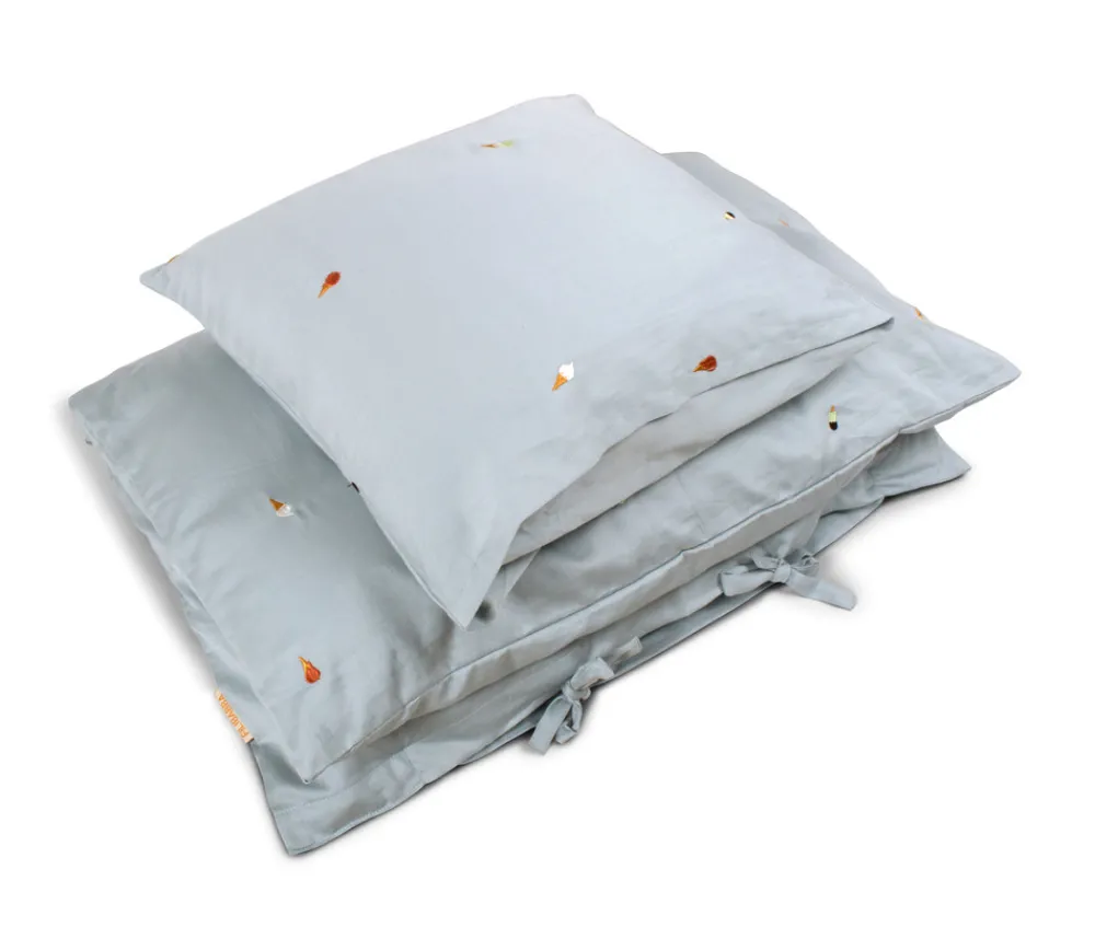 Filibabba Baby sengetøj - Pearl Blue-Børn Sengetøj