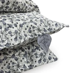 Sebra Baby sengetøj, blue olive, beige/blå 100x70-Børn Sengetøj