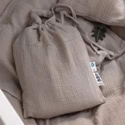 Sebra Baby sengetøj musselin - seabreeze beige-Børn Sengetøj