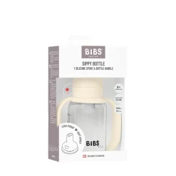 BIBS Baby Sippy Flaske Silikone 1pk 150 ml - Ivory- Sutteflasker|Service