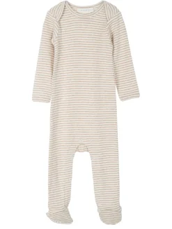 Serendipity Organics Baby Stribet Dragt - OATSTRIPE- Heldragter M. Fod