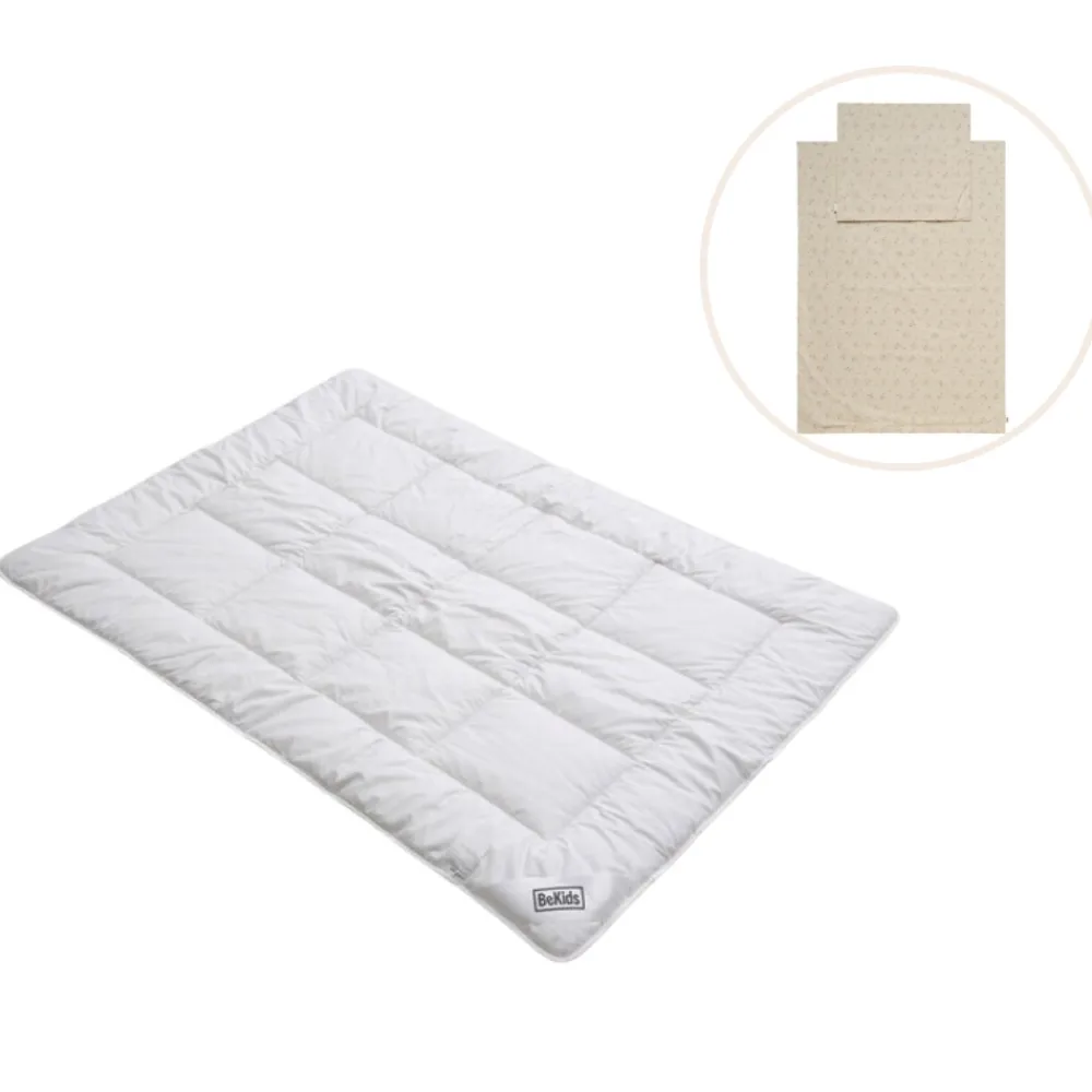 BeKids Baby ulddyne med sengetøj - Misty rose-Børn Pakkeløsninger|Sengetøj