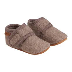 En Fant Baby wool slippers - Walnut- Uld Hjemmesko