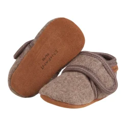 En Fant Baby wool slippers - Walnut- Uld Hjemmesko