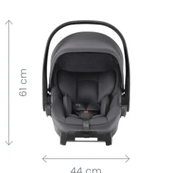 Britax Römer Baby-Safe Core - midnight grey- Autostole 40-87 Cm (0-15 Mdr.)