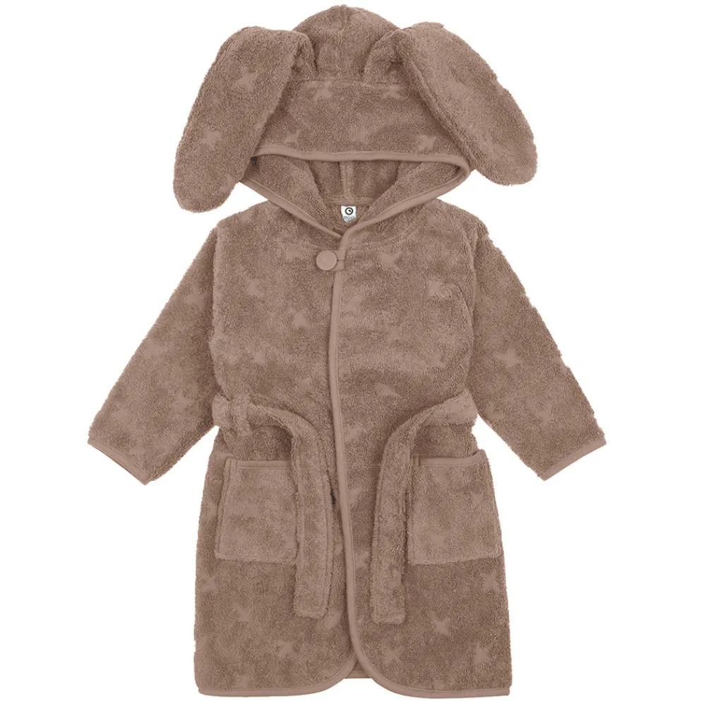 Müsli Badekåbe med ører, 104/110 - Walnut-Børn Badekåber & Håndklæder