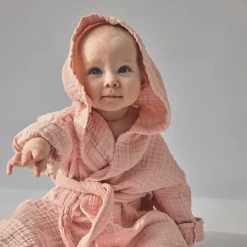Lille Kanin Badekåbe, Rose Smoke, 3-4år, 98/104-Børn Badekåber & Håndklæder|Badekåber