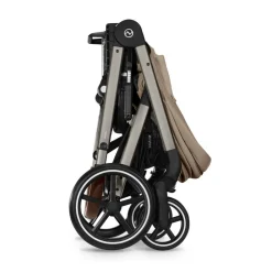 Cybex Balios S Lux - Almond beige- Klapvogne Med Flade Sæder
