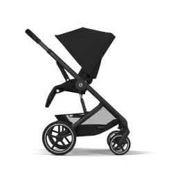 Cybex Balios S Lux - Moon Black- Klapvogne Med Flade Sæder