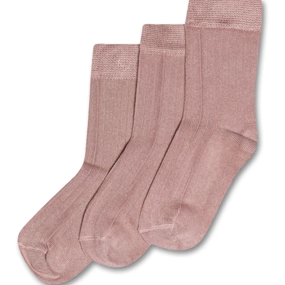 MINIPOP Bamboo strømper 3 pak - Rose- Strømper|Multipack