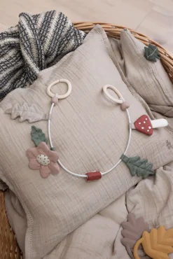 Sebra Barnevognskæde, blad/svamp/blomst- Legetøj Til Barnevogne & Autostole