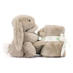 JellyCat Bashful Kanin, Beige nusseklud- Nusseklude