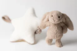 JellyCat Bashful kanin, beige spilledåse-Børn Uroer|Musikuroer