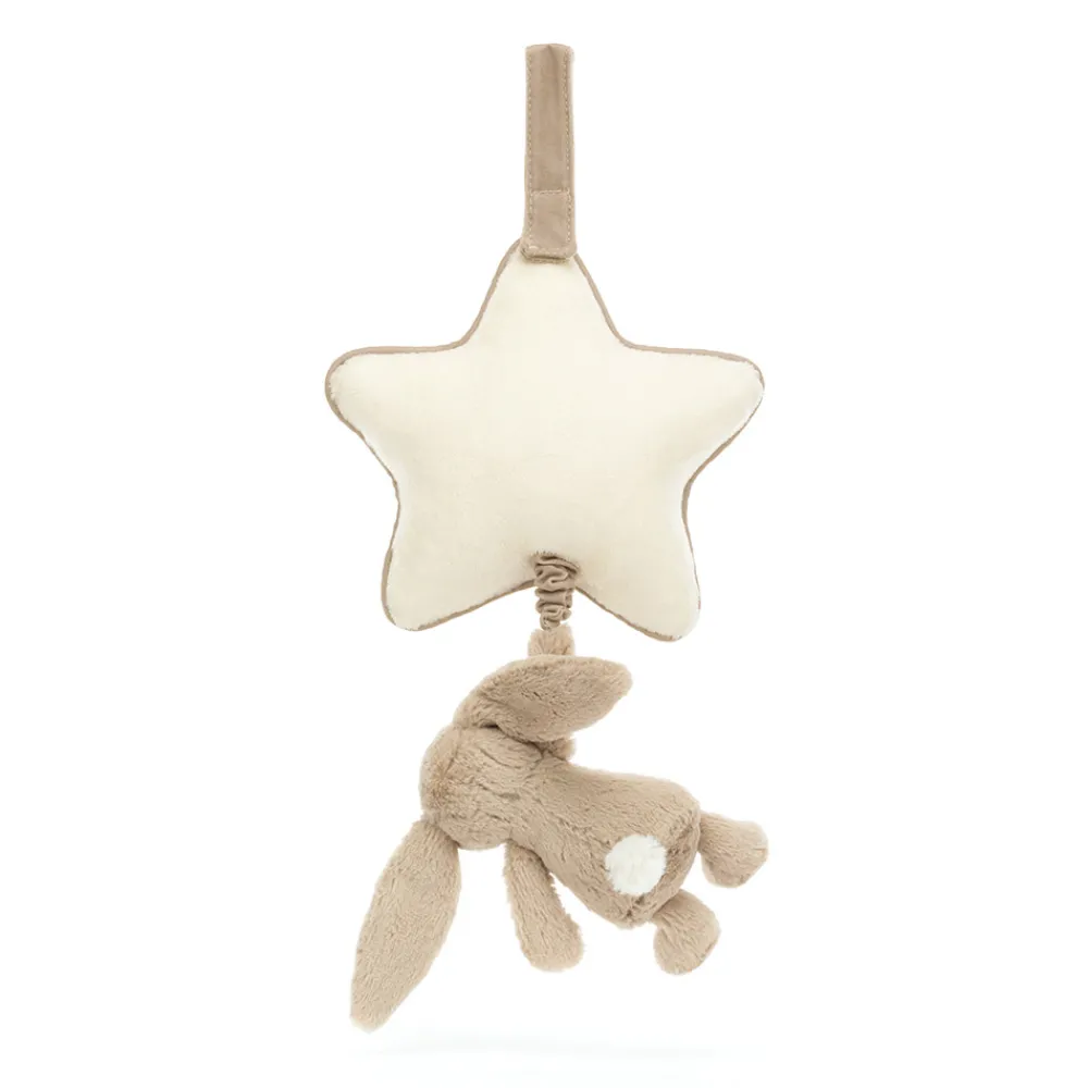 JellyCat Bashful kanin, beige spilledåse-Børn Uroer|Musikuroer