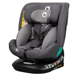 Lionelo Bastiaan one i-size - grey stone- Autostole 40-150 Cm (0-12 År)|Autostole Med Integreret Baser