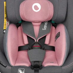 Lionelo Bastiaan one i-size - pink rose- Autostole Med Integreret Baser|Autostole 40-150 Cm (0-12 År)