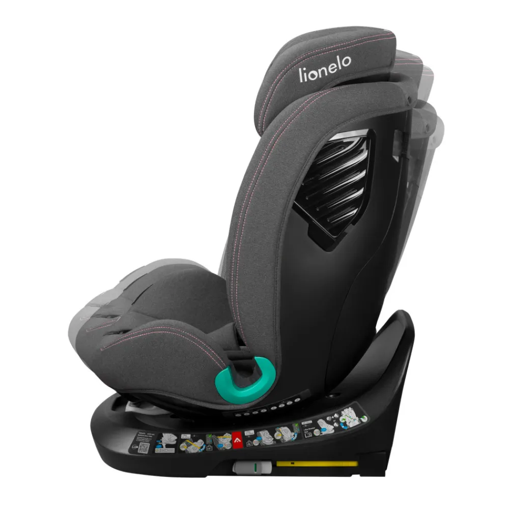 Lionelo Bastiaan one i-size - pink rose- Autostole Med Integreret Baser|Autostole 40-150 Cm (0-12 År)