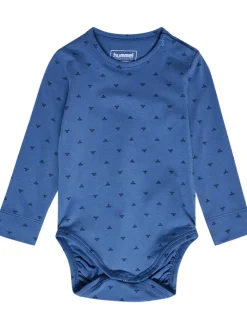 hummel Bee Langærmet Body - Dutch Blue- Bodystocking Langærmet
