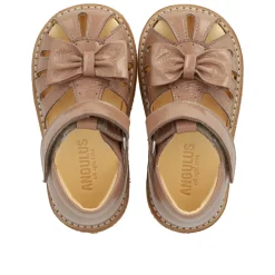 Angulus Begynder sandal med sløjfe og velcro lukning - 3289- Sandaler Med Lukket Tå