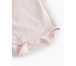 MarMar Copenhagen Belita Slå-om-body - Rosa- Bodystocking M. Skrålukning