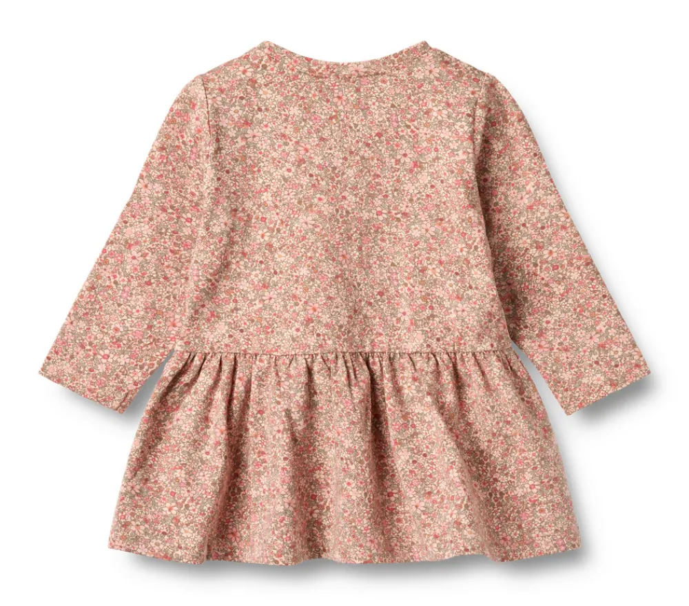 Wheat Bessie Jersey Kjole - Rose dust flower meadow- Kjoler
