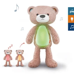 ZAZU Bjørnen Brody, søvntræner - pink-Børn White Noise Og Højtalere|Lamper