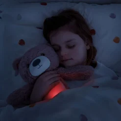 ZAZU Bjørnen Brody, søvntræner - pink-Børn White Noise Og Højtalere|Lamper