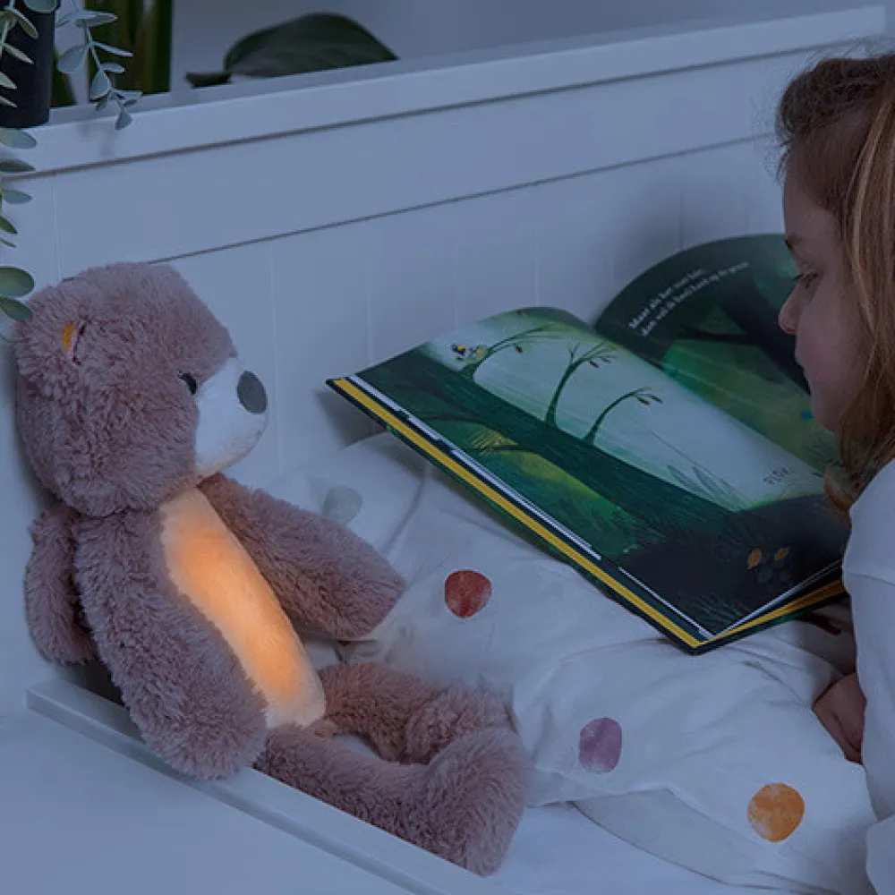 ZAZU Bjørnen Brody, søvntræner - pink-Børn White Noise Og Højtalere|Lamper