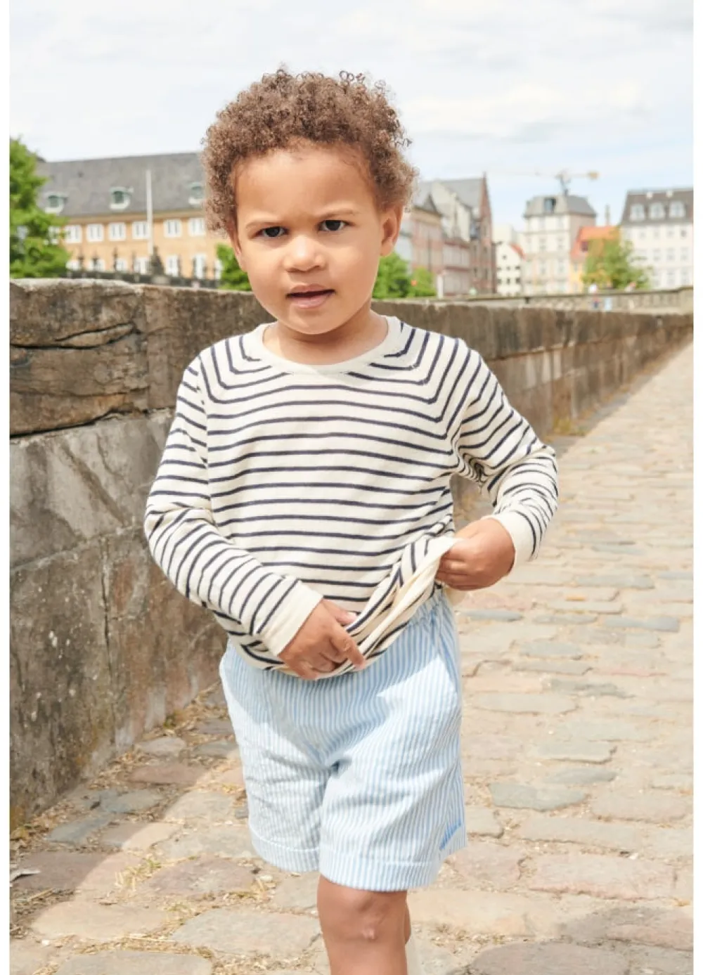 Copenhagen Colors Bæk og bølge shorts - SKY BLUE- Shorts