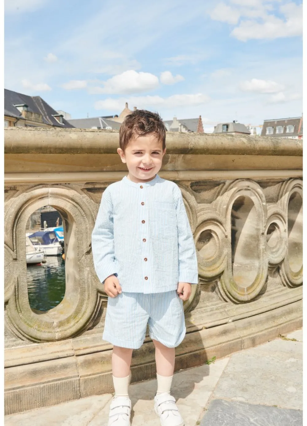 Copenhagen Colors Bæk og bølge shorts - SKY BLUE- Shorts