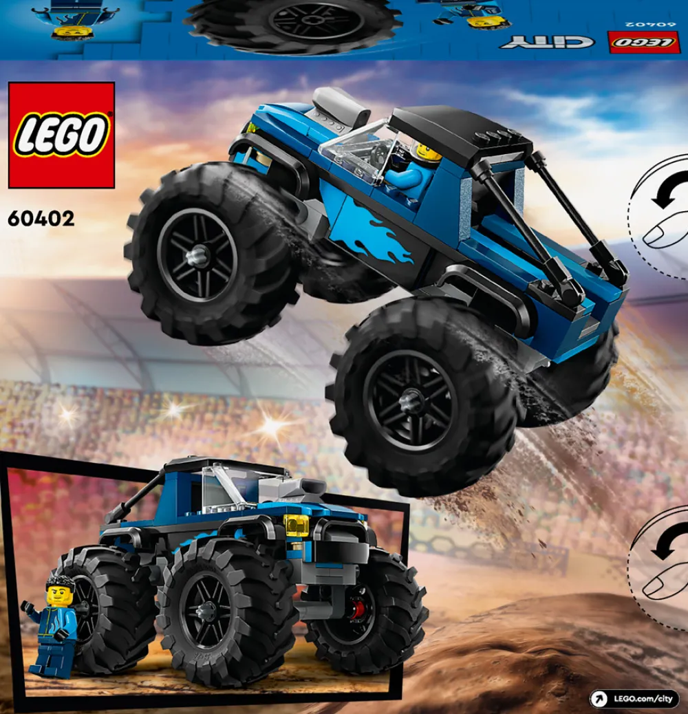 LEGO® Blå monstertruck 60402 City- Lego